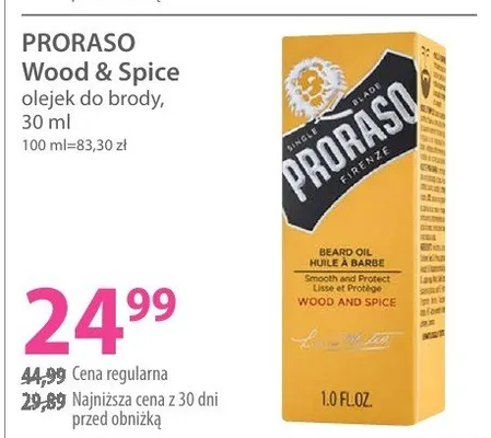 Olejek do brody Wood & Spice promocja w Hebe