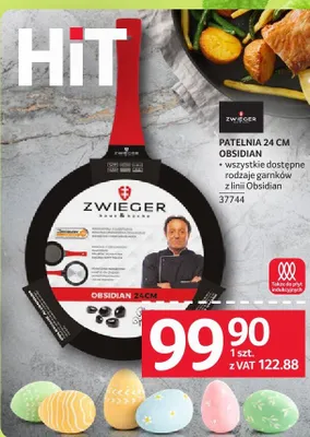 Patelnia Zweger Obsidian 24 cm promocja w Selgros