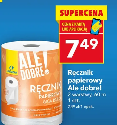 Ręcznik papierowy giga rolka promocja w LEWIATAN