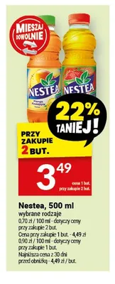 Napój Nestea peach 500ml promocja w Twój Market