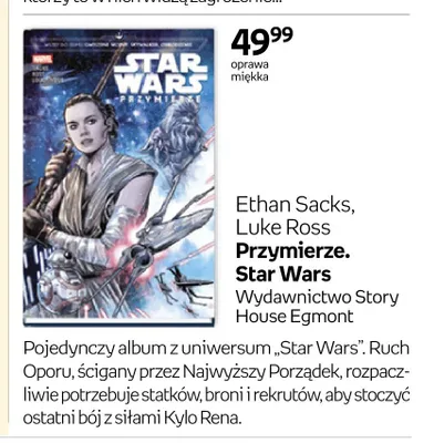 Książka Przymierze Star Wars Ethan Sacks Luke Ross oprawa miękka promocja w Empik