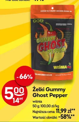 Żelki Gummy Ghost Pepper wiśnia promocja w Żabka