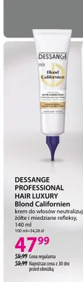 Krem do włosów Dessange Professional Hair Luxury Blond Californien neutralizujący żółte i miedziane refleksy promocja w Hebe