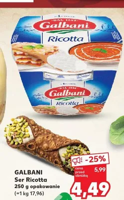 Ser Ricotta Galbani promocja w Kaufland