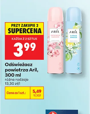 Odświeżacz powietrza Aril promocja w Biedronka