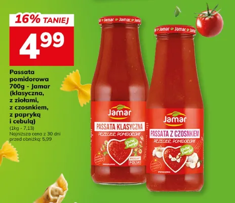 Passata pomidorowa klasyczna Jamar promocja w Hitpol