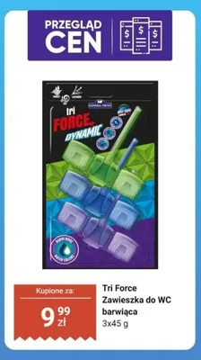 Zawieszka do WC barwiąca Tri Force Dynamic 3-pak promocja w Dino