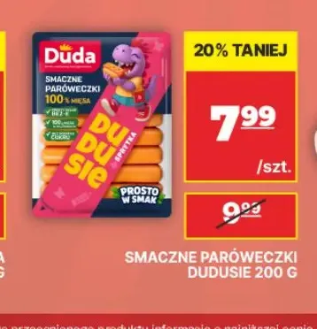 Smaczne paróweczki Dudusie Duda promocja w API Market