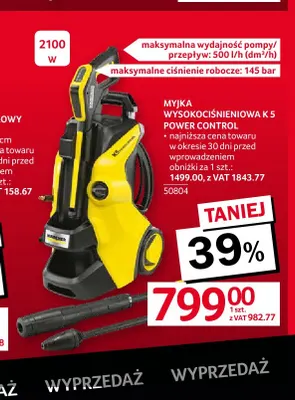 Myjka wysokociśnieniowa K 5 Power Control Kärcher promocja w Selgros