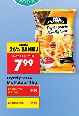 Frytki proste Mr. Potato promocja w Biedronka