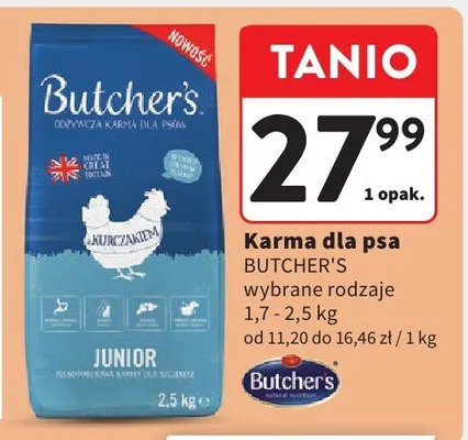 Karma dla psa Butcher's wybrane rodzaje promocja w Intermarche