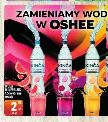 Woda mineralna Kinga Pienińska promocja w Tomi Markt