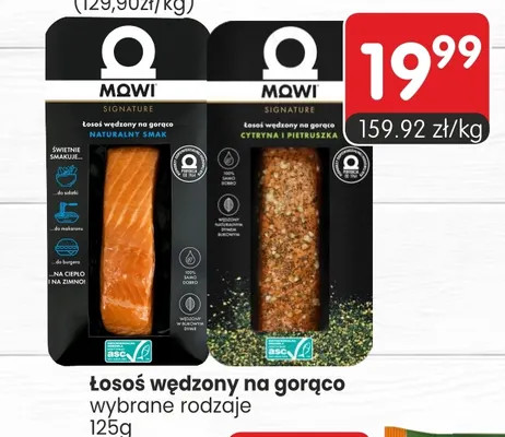 Łosoś wędzony na gorąco naturalny smak Mowi promocja w Market Point