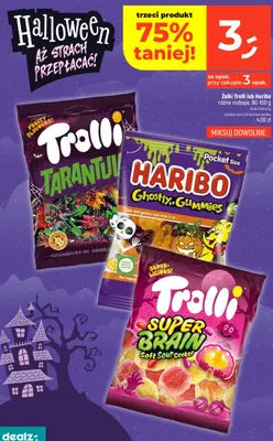 Żelki Trolli Super Brain promocja w Dealz