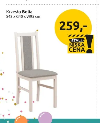 Krzesło Belia promocja w Black Red White