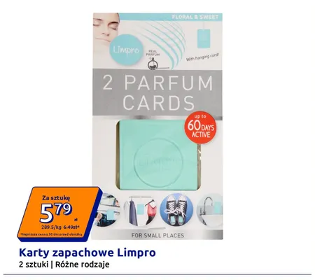 Karty zapachowe Limpro promocja w Action