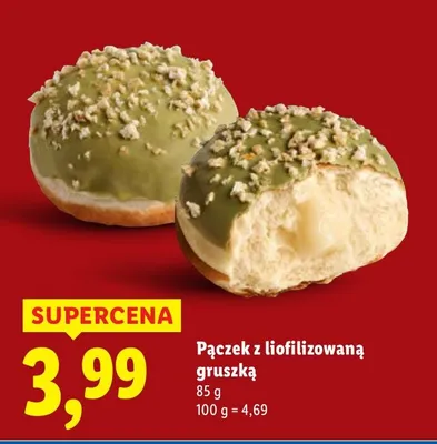 Pączek z liofilizowaną gruszką promocja w Lidl