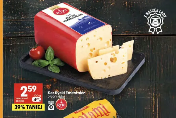 Ser Rycki Ementaler promocja w Delikatesy Centrum