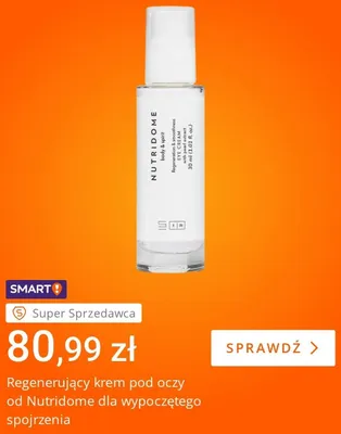 Krem pod oczy regenerujący Nutridome promocja w Allegro