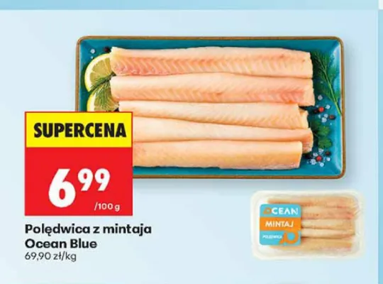 Polędwica z mintaja Ocean Blue promocja w Biedronka