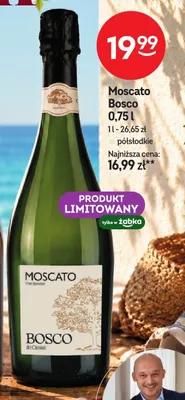 Wino musujące Moscato Bosco promocja w Żabka