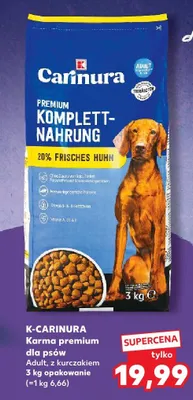 Karma premium dla psów Adult, z kurczakiem 3kg opakowanie promocja w Kaufland