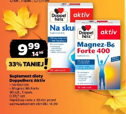 Suplement diety Doppelherz aktiv Magnez B6 Forte promocja w Netto