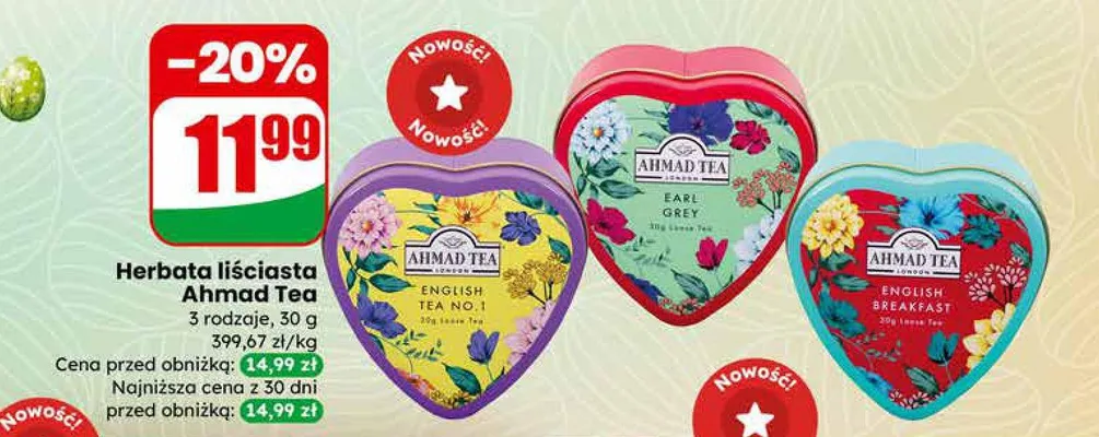 Herbata liściasta Earl Grey promocja w Dino