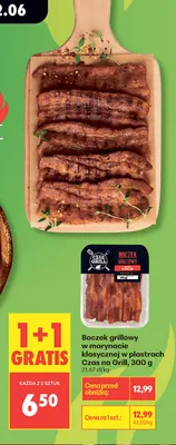 Boczek grillowy w marynacie klasycznej w plastrach Czas na Grill promocja w Biedronka