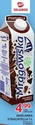Maślanka Stracciatella Mazowiecka 1L promocja w Selgros