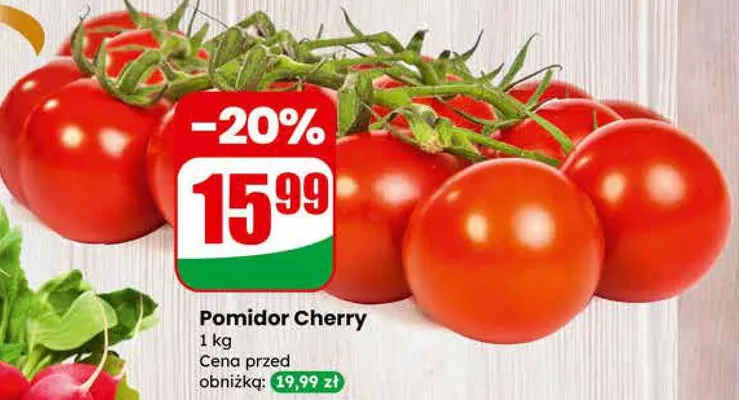 Pomidor Cherry promocja w Dino