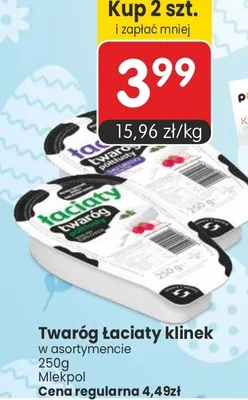 Twaróg Łaciaty klinek w asortymencie promocja w Market Point