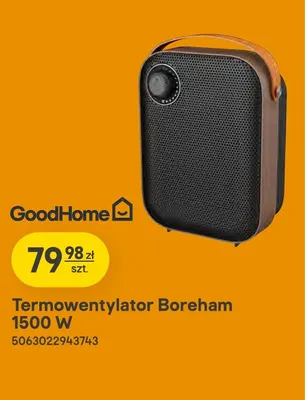 Termowentylator Boreham GoodHome promocja w Castorama
