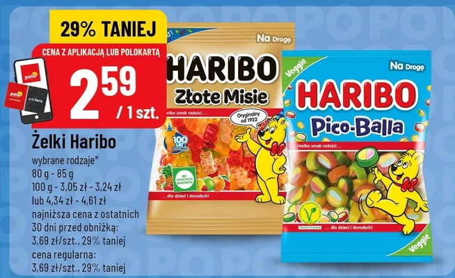 Żelki Haribo Złote Misie promocja w POLOmarket