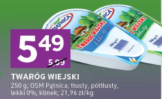 Twaróg wiejski promocja w Stokrotka