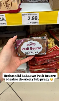 Herbatniki kakaowe Petit Beurre promocja w Dino