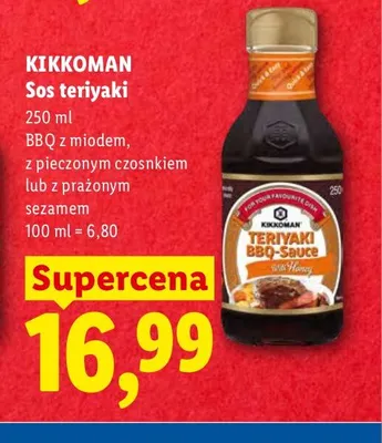 Sos teriyaki Kikkoman promocja w Lidl