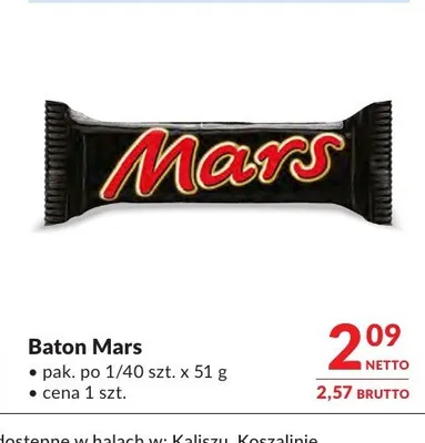 Baton Mars promocja w Makro