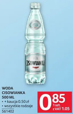 Woda Cisowianka 500ML promocja w Selgros