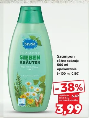 Szampon do włosów Bevola Sieben Kräuter promocja w Kaufland