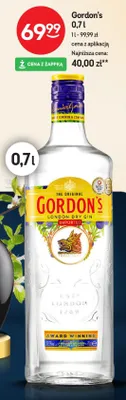 Gin London Dry promocja w Żabka
