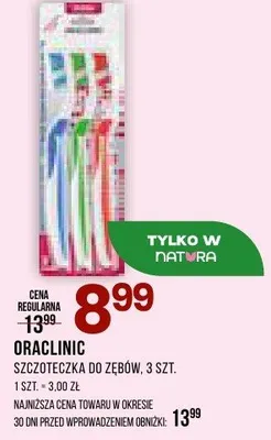 Szczoteczka do zębów Oraclinic 3szt promocja w Drogerie Natura