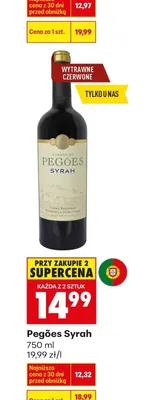 Wino Pegões Syrah promocja w Biedronka