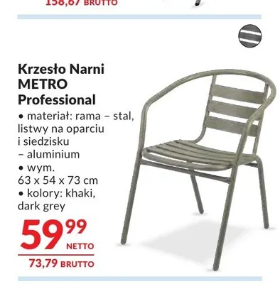 Krzesło Narni METRO Professional promocja w Makro