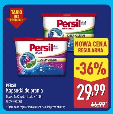 Kapsułki do prania Persil promocja w Aldi