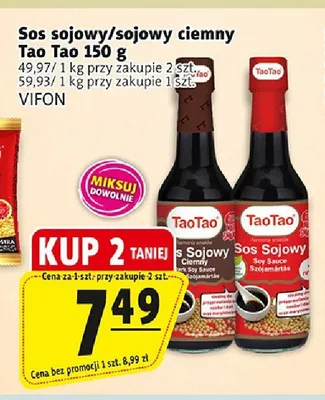 Sos sojowy ciemny Tao Tao promocja w Prim Market