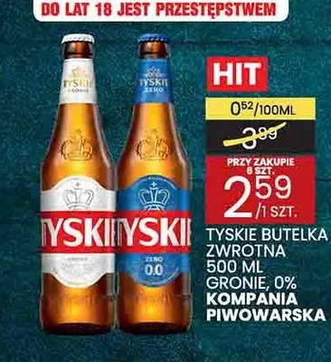 Piwo Tyskie Gronie promocja w Wafelek