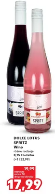 Wino Dolce Lotus Spritz promocja w Kaufland
