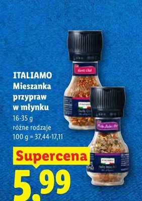 Mieszanka przypraw w młynku ITALIAMO Garlic Chili promocja w Lidl