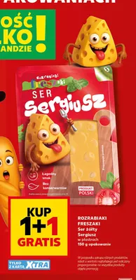 Ser żółty Sergiusz w plastrach Rozrabiaki Freszaki promocja w Kaufland